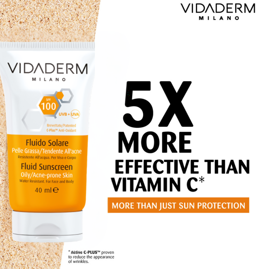 Vidaderm SPF100 Sunscreen | Ultra-High Protection for Oily & Sensitive Skin