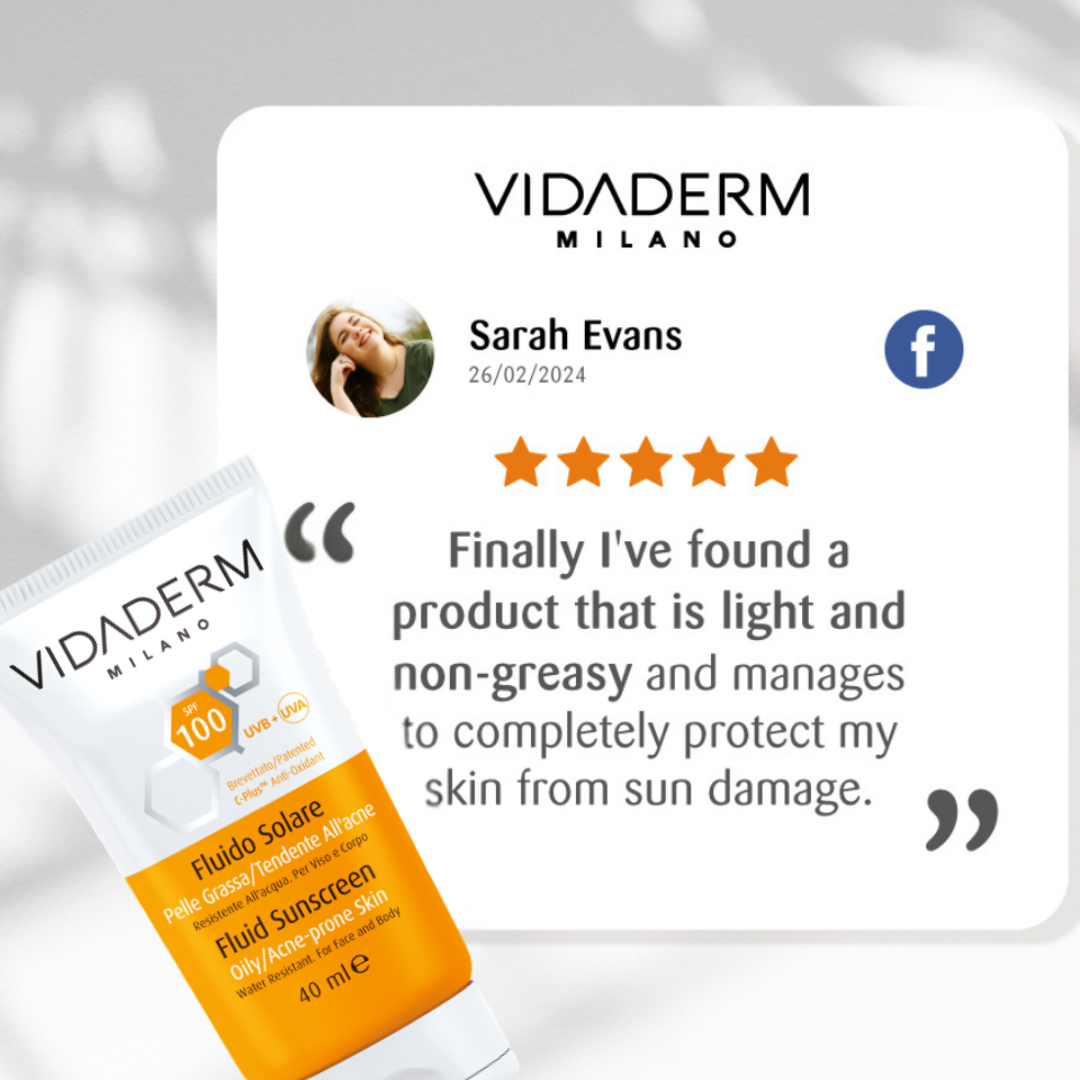 Vidaderm SPF100 Sunscreen | Ultra-High Protection for Oily & Sensitive Skin