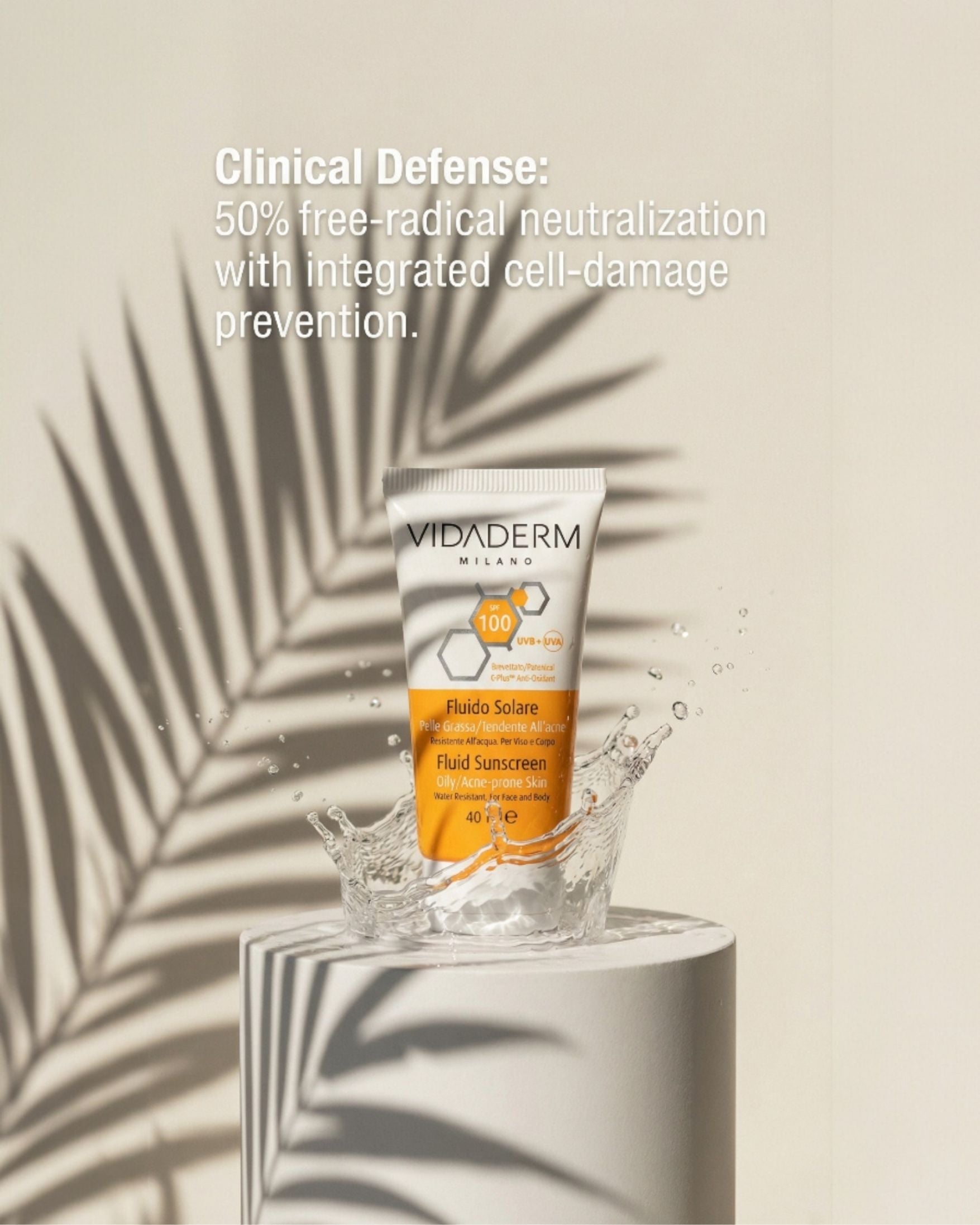 Vidaderm SPF100 Sunscreen | Ultra-High Protection for Oily & Sensitive Skin