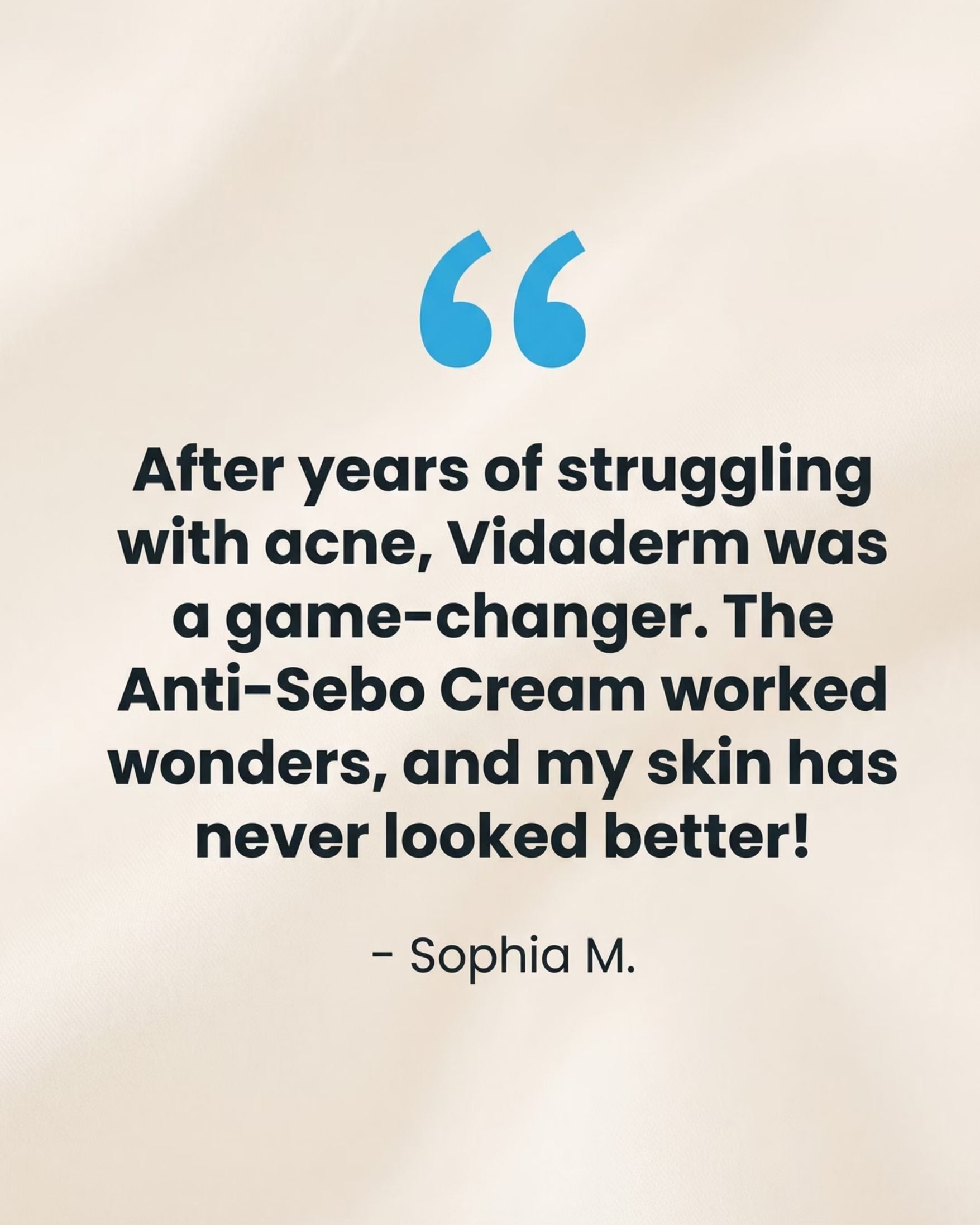 Vidaderm Anti-Sebo Treatment Cream | Reduce Oil by 34% in 14 Days