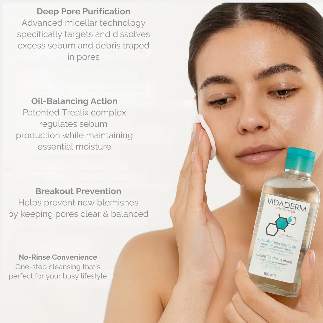 VIDADERM Micellar Water: Oily/Acne Prone skin