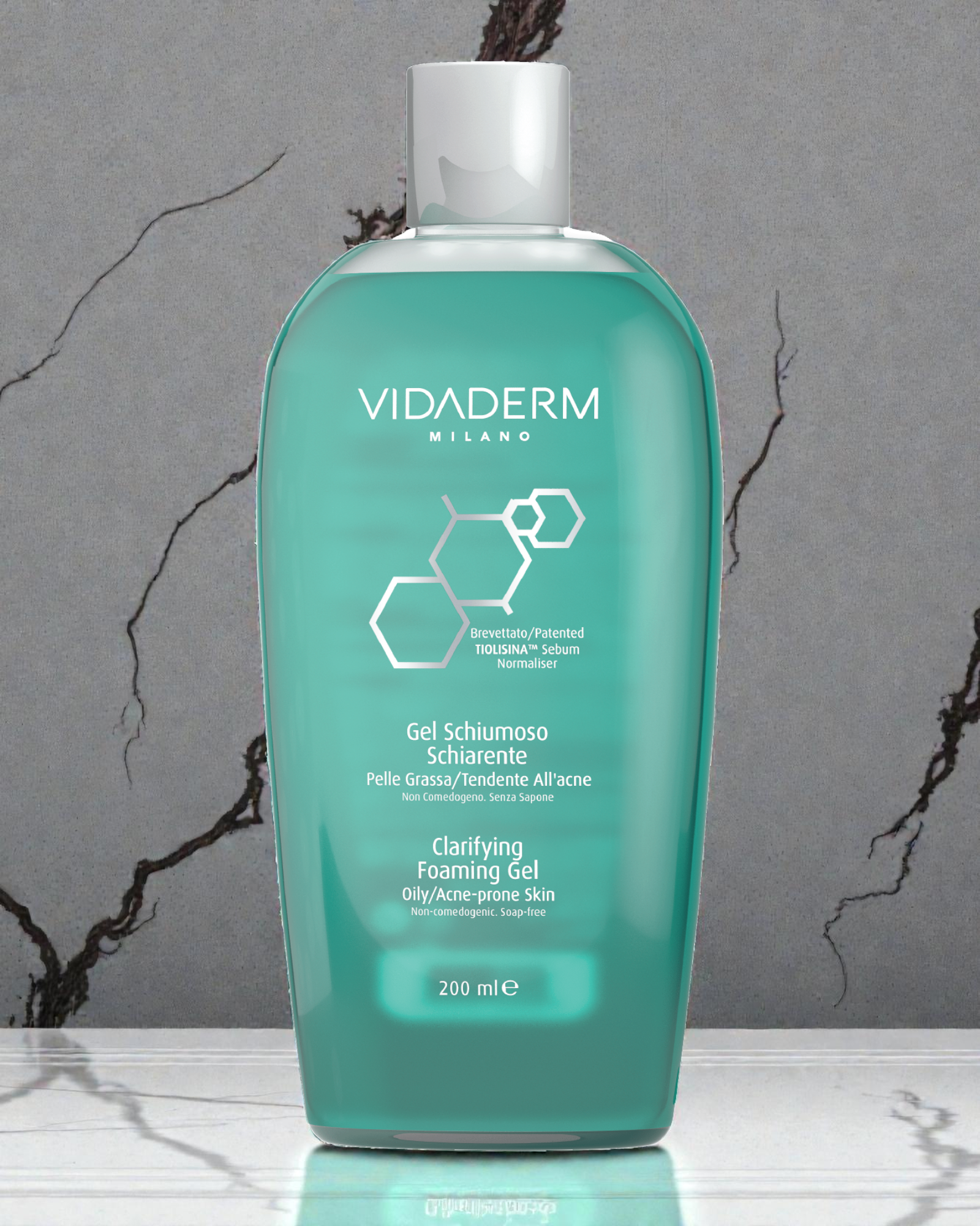 Vidaderm Clarifying Foaming Gel | Oil-Control Cleanser for Acne-Prone Skin