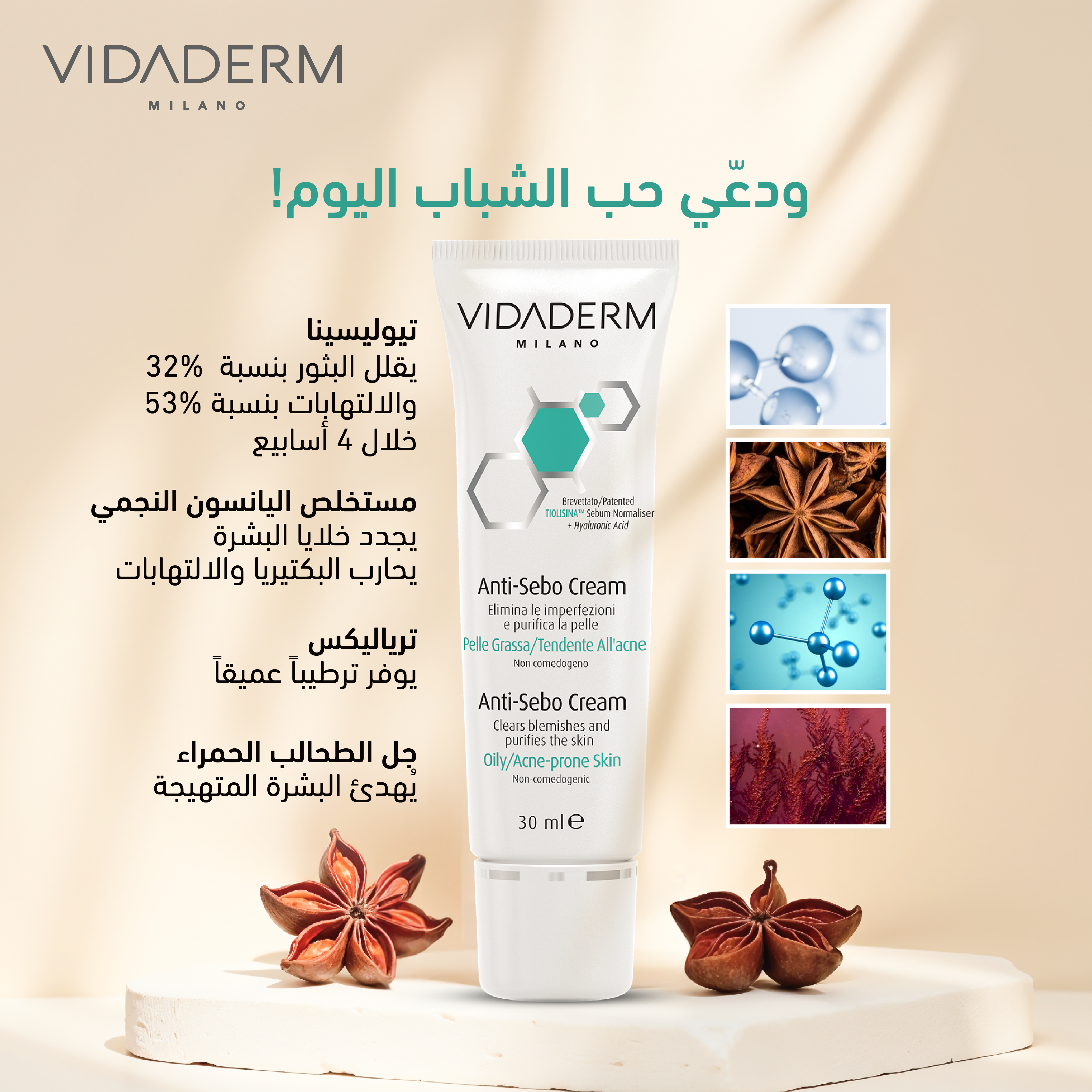 VIDADERM Anti-Sebo Cream