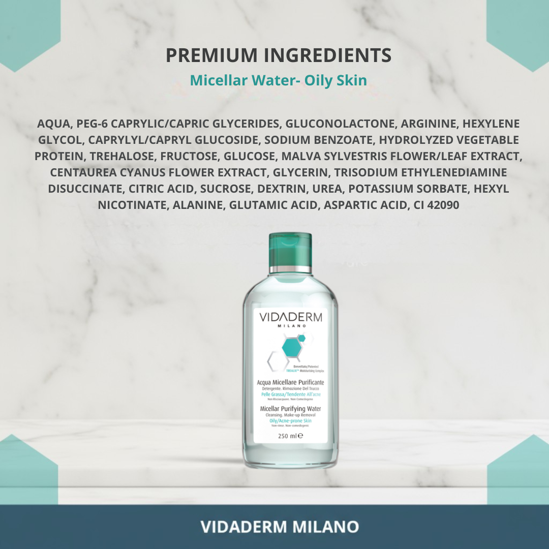 VIDADERM Micellar Water: Oily/Acne Prone skin
